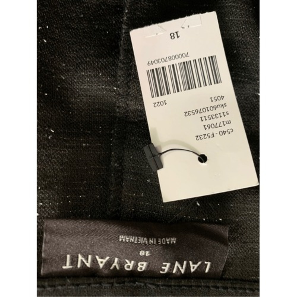 Brand New Lane Bryant Black Tweed Mini Skirt Womens Size 18 Office Career Event - Picture 16 of 16